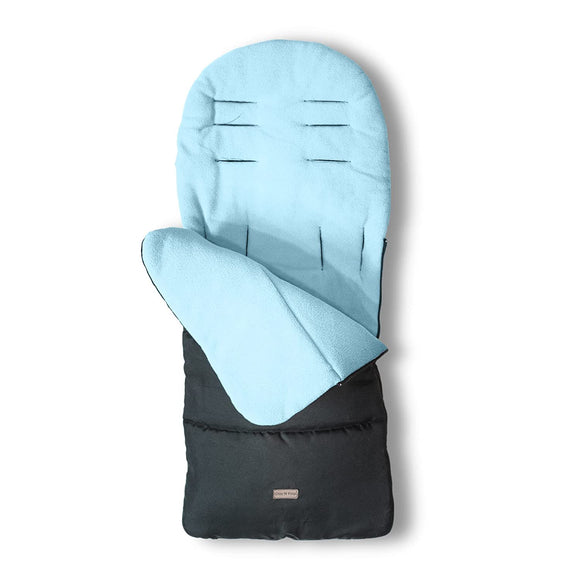 CrocnFrog Baby Stroller Bunting Blanket | Toddler Universal Footmuff Sleeping Bag with Adjustable Side Zips | Blue