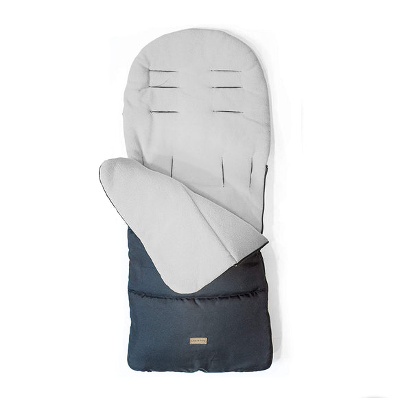 CrocnFrog Baby Stroller Bunting Blanket | Toddler Universal Footmuff Sleeping Bag with Adjustable Side Zips | Grey