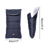 CrocnFrog Baby Stroller Bunting Blanket | Toddler Universal Footmuff Sleeping Bag with Adjustable Side Zips | Grey