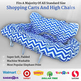 Baby Shopping Cart Cover | 2-in-1 High Chair Cover | Funky Elephant Design