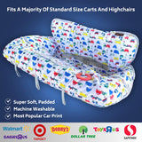 Baby Shopping Cart Cover | 2-in-1 High Chair Cover | Little Vehicles Design