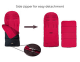 CrocnFrog Baby Stroller Bunting Blanket | Toddler Universal Footmuff Sleeping Bag with Adjustable Side Zips | Red