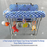 Baby Shopping Cart Cover | 2-in-1 High Chair Cover | Funky Elephant Design