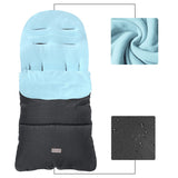 CrocnFrog Baby Stroller Bunting Blanket | Toddler Universal Footmuff Sleeping Bag with Adjustable Side Zips | Blue
