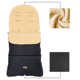 CrocnFrog Baby Stroller Bunting Blanket | Toddler Universal Footmuff Sleeping Bag with Adjustable Side Zips | Beige