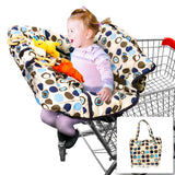 Baby Shopping Cart Cover | 2-in-1 High Chair Cover | Polka Dots Design | Medium