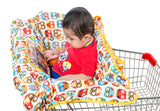 Baby Shopping Cart Cover | 2-in-1 High Chair Cover | Owl Design | Large