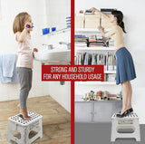 Spranster 9" Folding Step Stool (White)